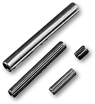 Slotted Roll Spring Pin Medium Carbon Steel 5/32" dia x 1 3/8" Length 100 pcs 